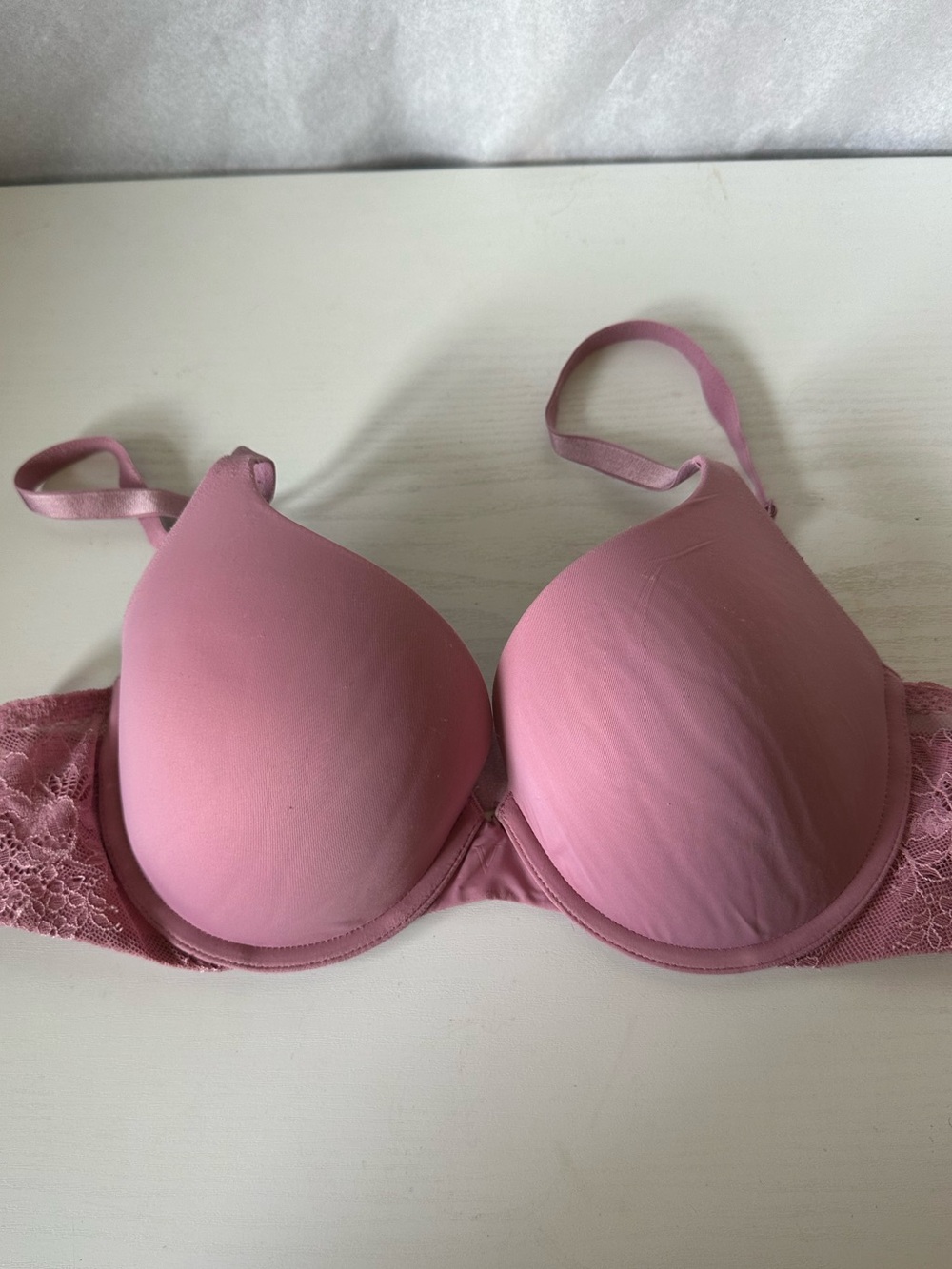 Victoria’s Secret T-Shirt Push Up Full Coverage Underwire Pink Mauve Bra